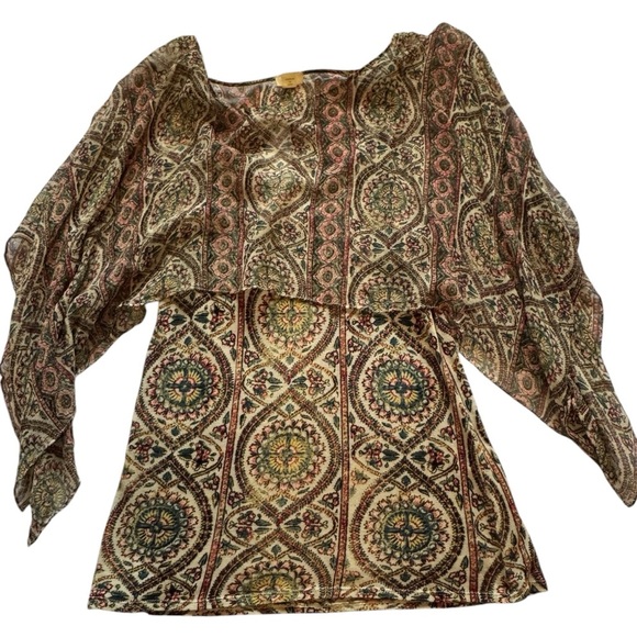 Anthropologie Multicolor Patterned Blouse - Picture 7 of 11